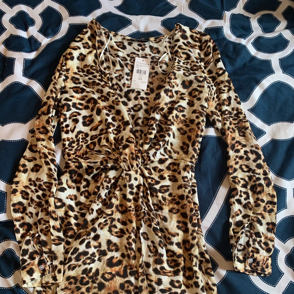 Cheetah print dress